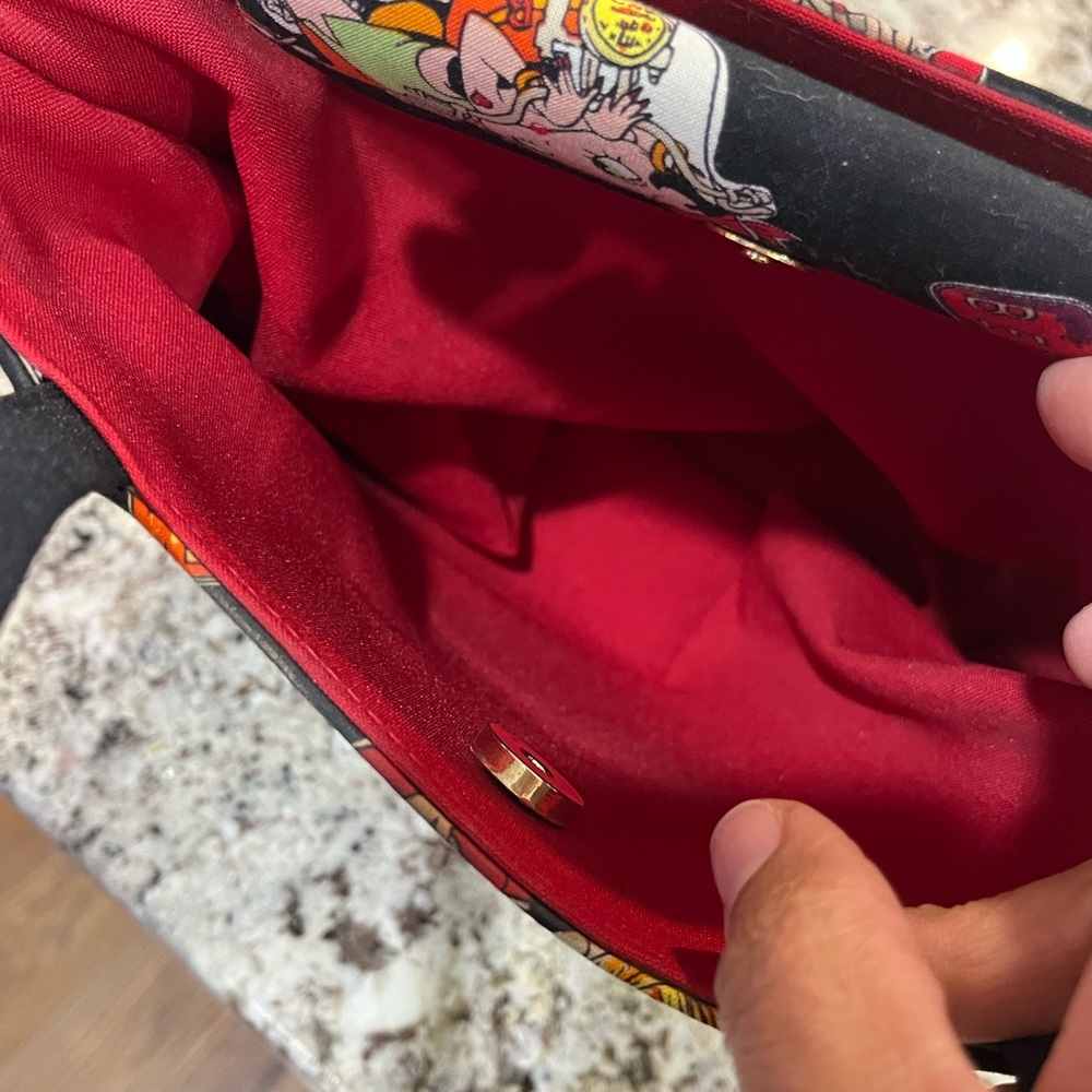 Vintage Betty Boop hand bag with rhinestone accents - Picture 5 of 8